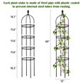 thumbnail image 2 of Enrejado de obelisco de jardín Miuwauer de 1,8 m para plantas trepadoras, 2 of 7