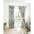 thumbnail image 3 of Aqua Easter Bunny Blackout Curtains for Bedroom/Living Room, Thermal Insulated Kitchen Curtains, Spring Easter Eggs Floral Buffalo Plaid Grommet Darkening Window Treatment Drapes 42"x84"x2, 3 of 8