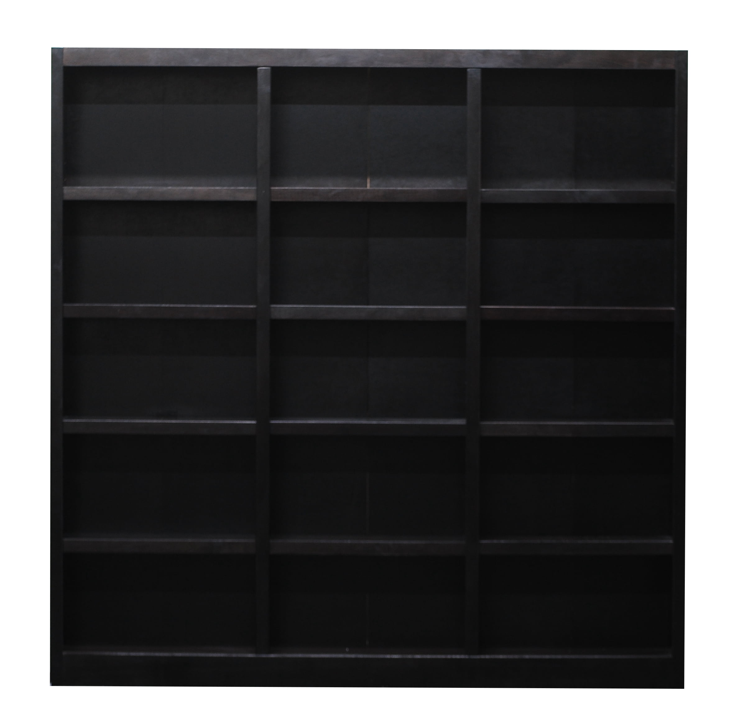 Concepts in Wood Book Shelf - Tall Wood Bookcase Furniture - 72 x 72" Espresso