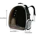 thumbnail image 2 of Go Out Pet Bag Breathable Outdoor Small Puppy Carrier Transparent Cat Shoulders Backpack for Cat Traveling, Camping and Hiking, 2 of 7