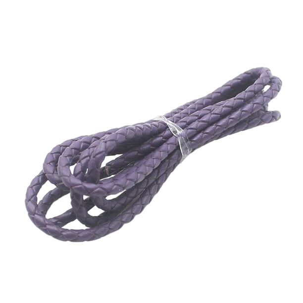 Qarigey Brazalete de de cordón trenzado de cuero, joyería DIY, cuerda de cuerda, artesanías caseras, reemplazo de búsqueda de arte Ropa, zapatos y accesorios Miscelánea Morado oscuro Qarigey AP015602-07