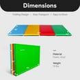 thumbnail image 2 of BalanceFrom 2-Pack 10ftx4ftx2in 4-Panel All-Purpose Folding Gymnastics Mat, Multicolored, 2 of 12
