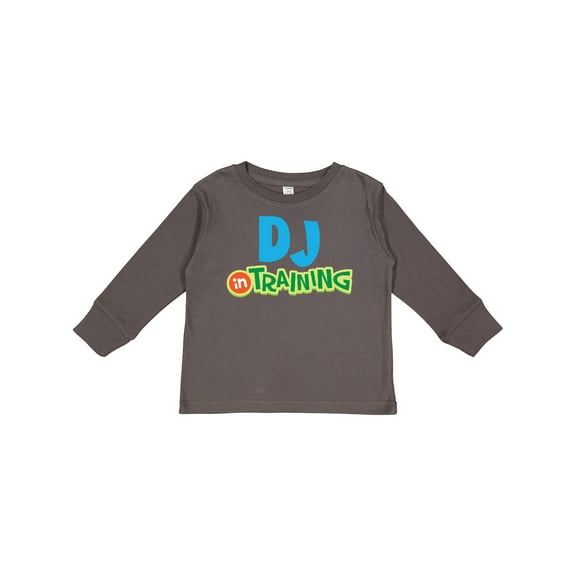 Inktastic DJ in Training Boys or Girls Long Sleeve Toddler T-Shirt