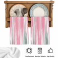thumbnail image 5 of Pink Gray Kitchen Towels Set of 2, Contemporary Abstract Gradient Aesthetic Absorbent Dish Towels for Kitchen, Microfiber Hand Towel, Quick Drying Tea Towel for Cleaning Decorative Dishcloths, 5 of 7