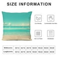thumbnail image 5 of Creowell Ocean Throw Pillow Cover - Beach in Tropical Sea,Pillow Case Soft Pillows Covers Decorative Cushion Cover for Home Couch Bed Sofa Double Side Printed,Navy，Multi-Size, 5 of 5