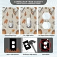 thumbnail image 3 of Yayeee Duplex Wall Plate 1-Gang 4.5"x2.7" Home Receptacle Light Switch Decorative Outlet Cover, Fall Coffee, 3 of 7