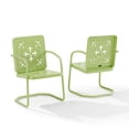 thumbnail image 6 of Crosley Furniture Azalea 2-Piece Retro Outdoor Chair Set in Key Lime Gloss, 6 of 10