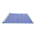 thumbnail image 2 of Ahgly Company Machine Washable Indoor Square Oriental Blue Industrial Area Rugs, 7' Square, 2 of 4