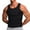 Black With Two Belts, variant on COMFREE Men Neoprene Sauna Zipper Waist Trainer Vest Tank Top Trimmer Body Shaper with Two Belt
