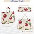 thumbnail image 6 of FORMRS Womens Corduroy Tote Bag Crossbody Shoulder Handbag with Pocket, Cute Cherry, 6 of 7