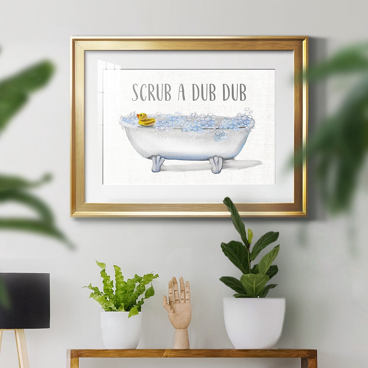 Scrub A Dub Premium Framed Print - Ready to Hang