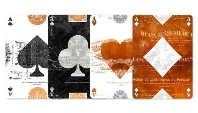 EPHEMERID playings cards - COPPER edition by Mr. Cup