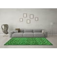 thumbnail image 3 of Ahgly Company Indoor Round Abstract Green Modern Area Rugs, 5' Round, 3 of 4