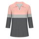 thumbnail image 3 of Camiseta de Solapa de Cuello en V de la Manga Superior de 3/4 de las Mujeres, Uso Diario Cómodo Casual, 3 of 4