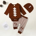 thumbnail image 2 of Okbabeha My First Halloween Baby Boy Girl Outfits Newborn Infant Cutest Pumpkin Romper Oneise Pants Hat Halloween Clothes Set, 2 of 7