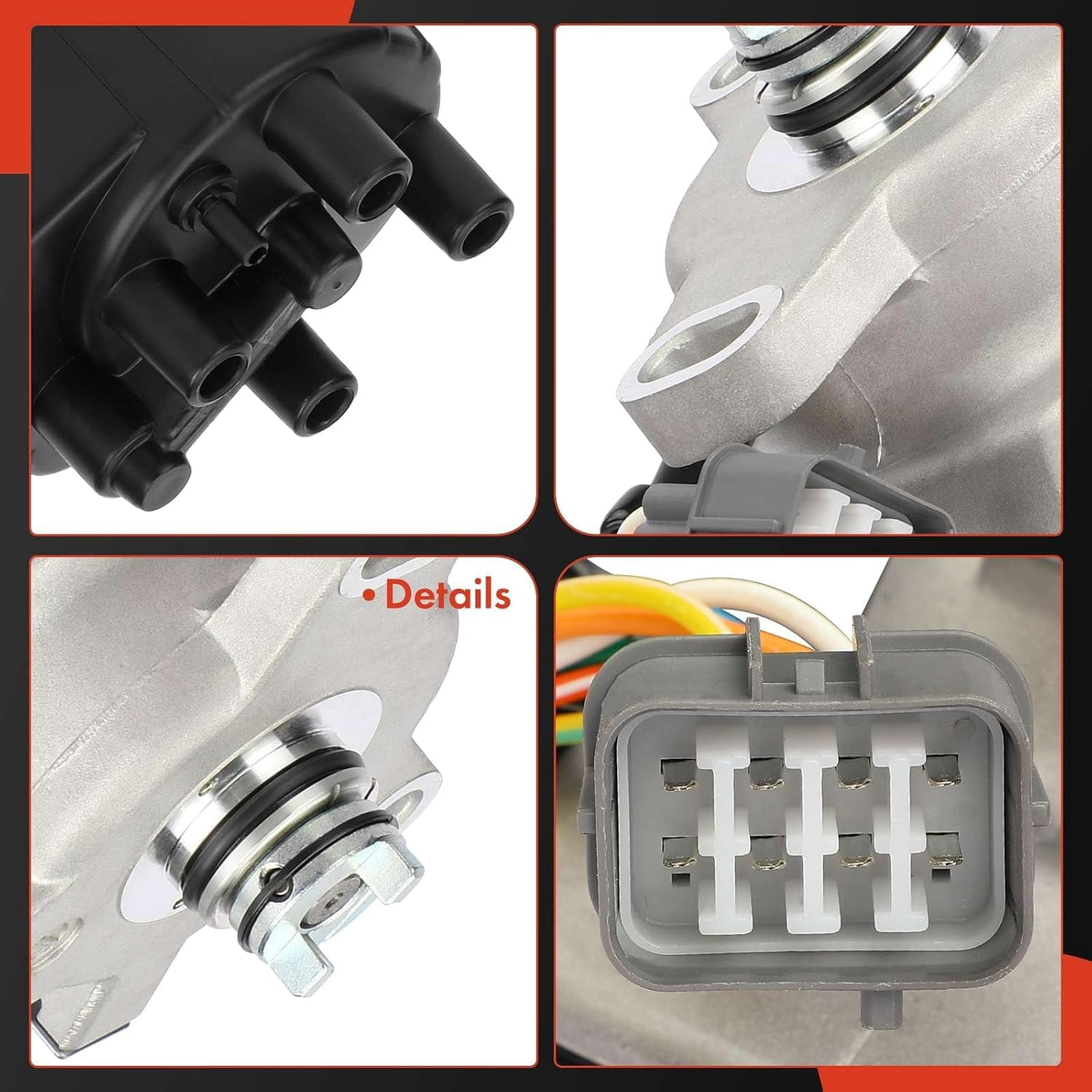 A-Premium Ignition Distributor with Cap & Rotor Compatible with Honda CR-V CRV 1999 2000 2001 L4 2.0L