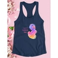 thumbnail image 3 of Mom Baby Beastfeed Watercolor Racerback Tank Women -Image by Shutterstock, Female Large, 3 of 4