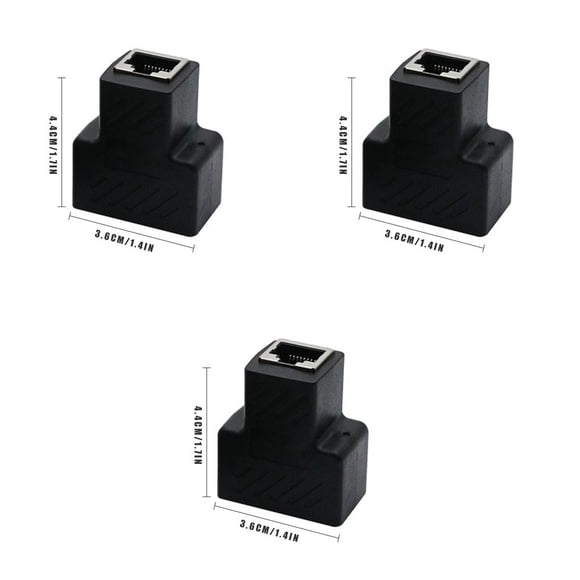 Methold Divisor de Internet Adaptador Ethernet de puerto dual Puerto de plástico de Internet alto Type1