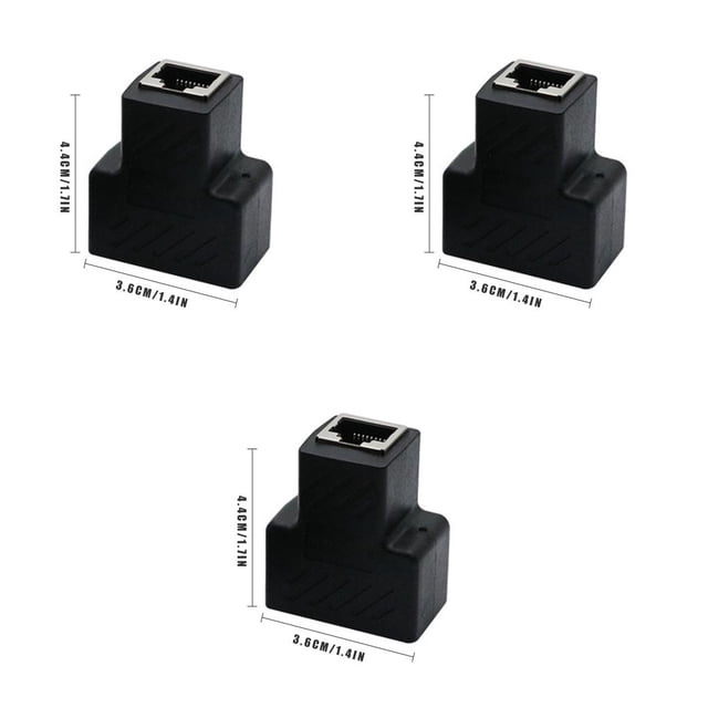 Methold Divisor de Internet Adaptador Ethernet de puerto dual Puerto de plástico de Internet alto Type1