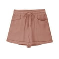 thumbnail image 3 of Plebaso Kids Boys Girls Shorts Summer Elastic Waist Casual Shorts Drawstring Beach Shorts with Pockets, 3 of 7