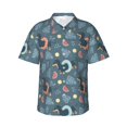 thumbnail image 2 of Picia Dachshund Dog Puppy Gentle Cotton Regular Fit Short Sleeve Casual Hawaiian Shirt for Men-X-Large, 2 of 9
