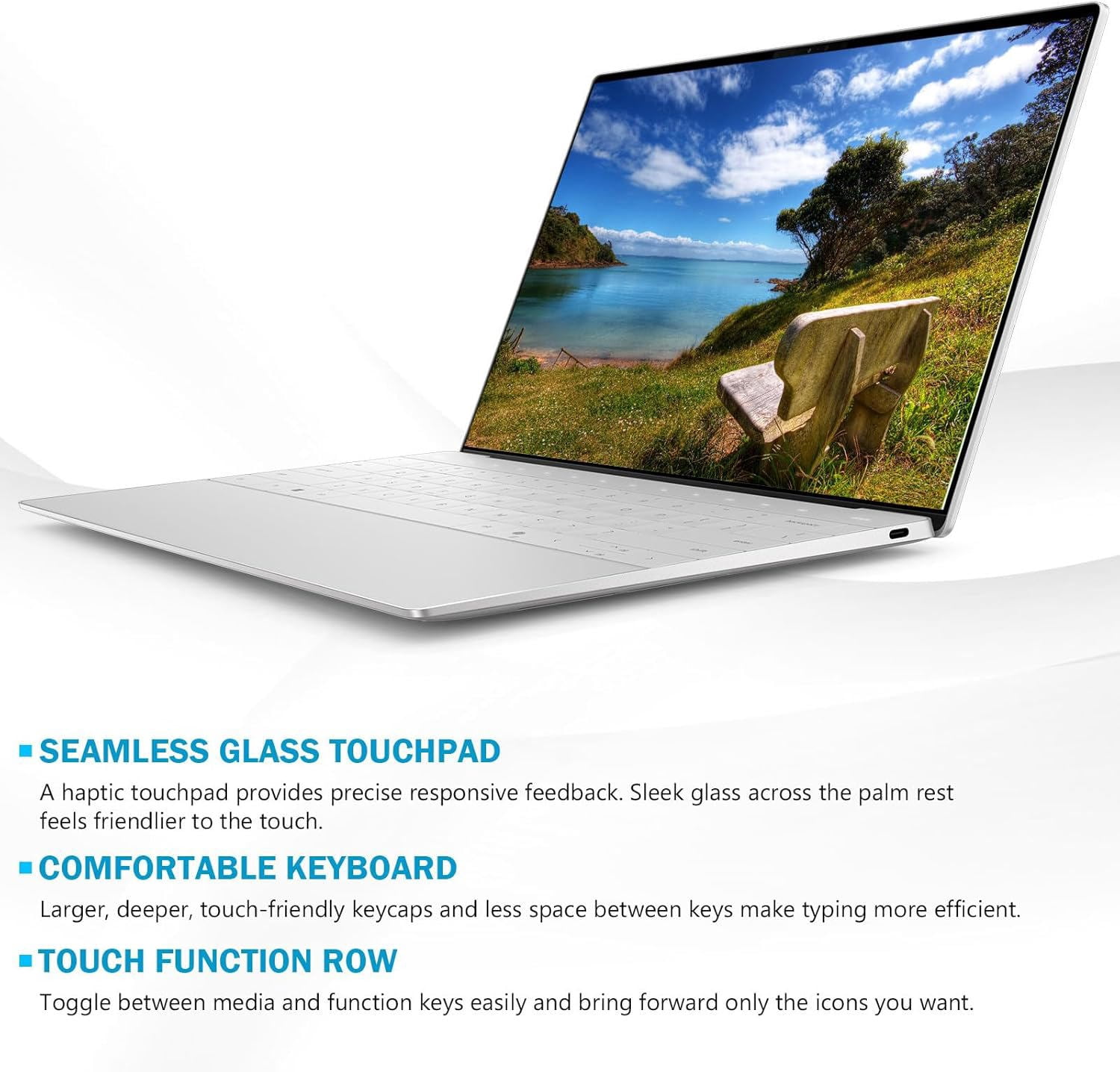Dell XPS 13 9345 Laptop, 13.4" FHD+ Business Laptops, Snapdragon X Elite, 16GB LPDDR5X RAM, 512GB SSD, Wi-Fi 7, Backlit KB, Fingerprint, Copilot AI Laptops, Windows 11 Pro, Platinum
