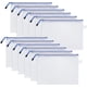thumbnail image 1 of RV 12 Piezas Bolsa para Documentos con Cremallera A4, Carpetas de Archivos, Bolsas de Almacenamiento de Archivos de Plástico PVC Transparente Bolsas de Organización para Recibos Comerciales Oficinas V, 1 of 5