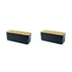 thumbnail image 4 of Naiovety Cajas De Almacenamiento De Alambre Caja De Almacenamiento De Enchufes De Materiales Que Ahorran Espacio Simple Y Estéticamente Negro METRO 2Conjunto, 4 of 6