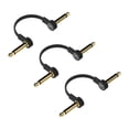 thumbnail image 1 of Cables de Conexión para Guitarra Rock Stock Negro Ultrafinos 12 Pulgadas, 1 of 9