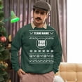 thumbnail image 5 of Ugly Christmas Sweater, Xmas Holiday Mens Womens, Funny Santa Sweatshirt, Custom Baseball Team Ugly Christmas Sweater, 5 of 5