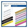 thumbnail image 4 of Tz Standard Adhesive Laminated Labeling Tape, 0.47" X 26.2 Ft, Pastel Blue | Bundle of 2 Each, 4 of 5