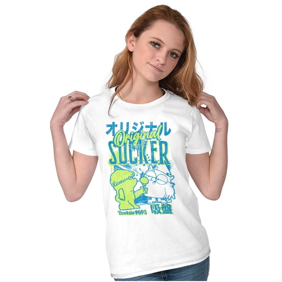 Tootsie Pop Mr Owl Original Sucker Womens Slim Fit Graphic Tee Brisco Brands S