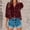 Pullover-Wine, variant on Velvet Shirt Women Button up Dressy Tops Work Casual Lapel Collar Elegant Blouses Loose Fitted Long Sleeve Comfy Tshirts with Pocket Trendy Outfits