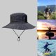 thumbnail image 2 of Sombreros impermeables para hombres y mujeres, sombreros para el sol, sombreros de lluvia livianos para mujeres, impermeables, 1 pieza negra, 2 of 5