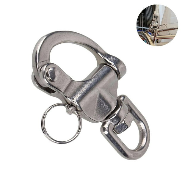 Boat Jaw Swivel Eye Snap Shackle Quick Release Boat Rope Anchor Chain Eye  Shackle Swivel Snap Hook for Marine Architectural 