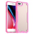 thumbnail image 1 of For iPhone 8 Plus 7 Plus Case PC TPU Semi-Transparent Frosted Finish Protective Phone Cover - Green, 1 of 5