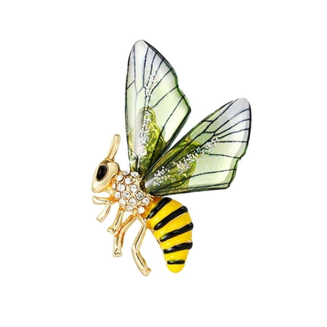 Broche esmaltado Sunnimix para boda joyería de fiesta verde