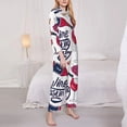 thumbnail image 3 of Balery Red Wine Glass Bottle Conjunto de Pijama con Estampado para Mujer, Conjunto de Dos Piezas con Manga Larga, Ropa de Dormir Suave con Bolsillos, Pijamas Cómodos-Medium, 3 of 7