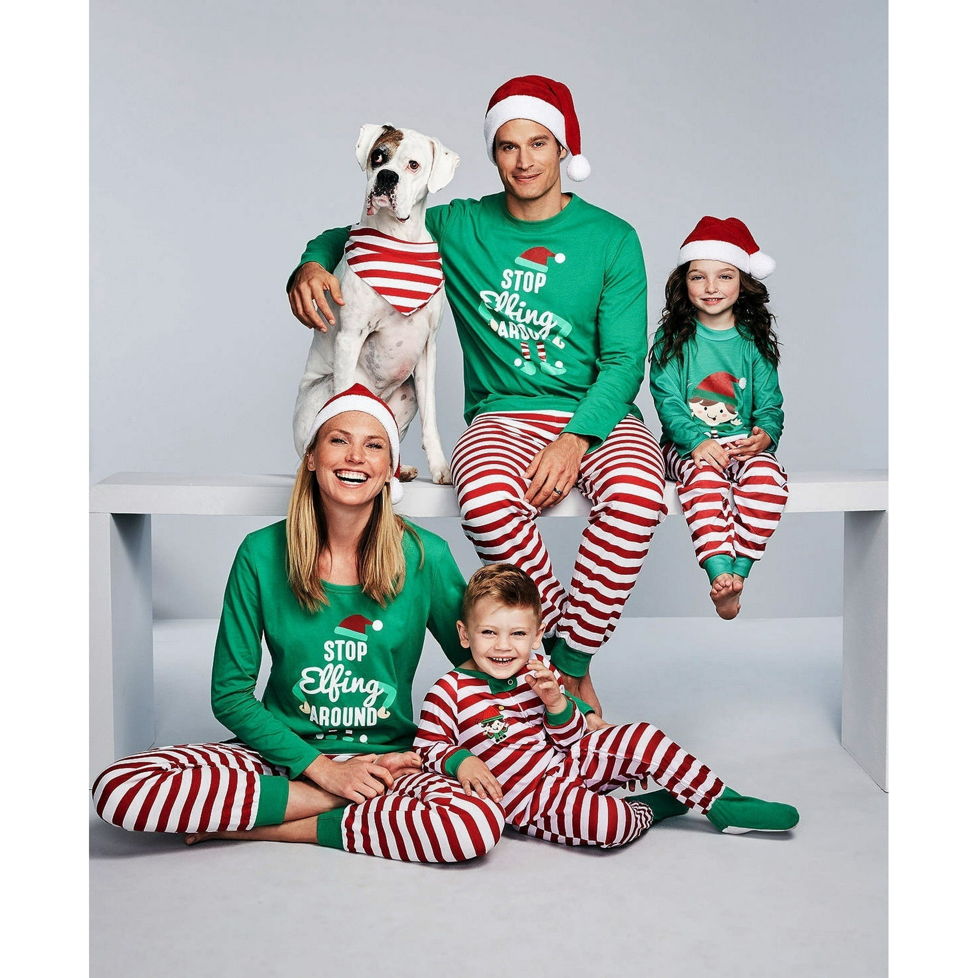 New Family Matching Christmas Pajamas Set Women Baby Kids Sleepwear Nightwear Walmart