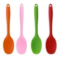 thumbnail image 7 of 4 Pcs Kitchen Cooking Silicone Spatula Heat Resistant Turner Scraper Baking Utensils Red Orange Pink Green, 7 of 7