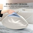 thumbnail image 4 of Yayeee Pillowcase Standard Size Set of 2 Satin Wrinkle Resistant Pillow Case, Pink Flower, 4 of 7