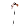 thumbnail image 4 of Escultura de viento para baterista de jardín, , percusionista, figura musical, estatua, molinillo de viento para jardín, parterre de Oro, 4 of 8