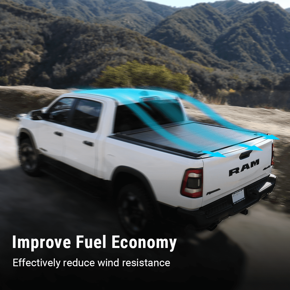 Syneticusa MB Aluminum Retractable Hard Tonneau Cover for 2015-2023 Colorado/Canyon 5ft Truck Bed