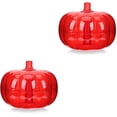 thumbnail image 2 of 2 Pcs Plateau de Fruits Rouges Citrouille Boîte à Assiettes Créative Plateau de Fruits Secs avec Couvercle, 2 of 6