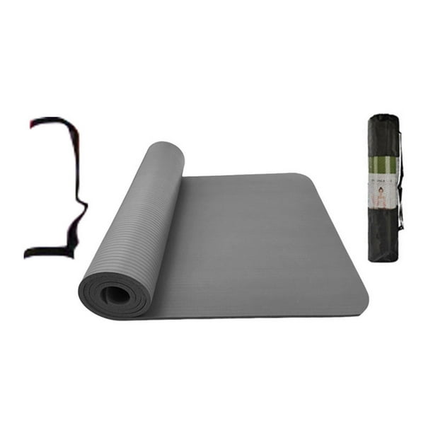 Exercise Yoga Mat Yoga Pad Anti Tear Exercise Mat Thick Non Slip Men Women  with Carrying Strap for Indoor Home Gym Outdoor Workout Training  183cmx61cmx1.5cm 