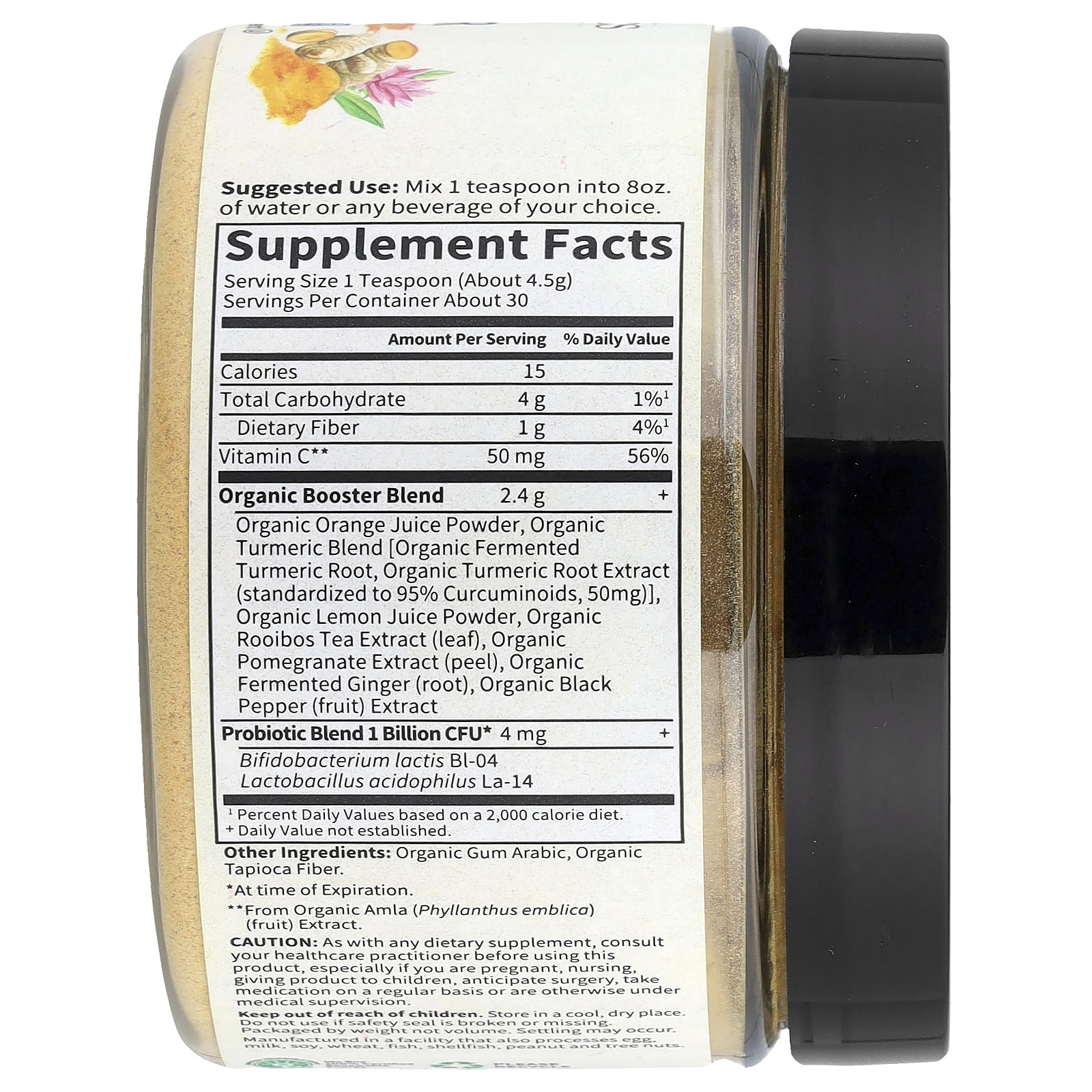 Garden of Life Organics, Fermented Organic Turmeric Boost, Inflammatory Response, 4.76 oz (135 g)