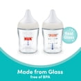 thumbnail image 3 of NUK Perfect Match Glass Anti-Colic Baby Bottle, Slow Flow, 0+ Months, 4 oz, 2 Pack, 3 of 9