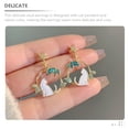 thumbnail image 2 of ADDHAT 2 Pairs Women Earrings Metal Cat Shape Dangle Stud For Casual Wear present Giving 1.2x0.9in, 2 of 8