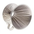 thumbnail image 4 of Pour Over Cone Coffee Dripper Stainless Steel Single Serve Brewer Filter - L, 4 of 6