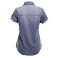 thumbnail image 4 of Made by Olivia Women's Button-Down Cap Sleeve Denim Chambray Shirt, 4 of 4